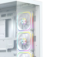 Boîtier d'ordinateur avec ports USB 3.0 et Type-C, matériau SPCC 0,7 mm, prend en charge les facteurs de forme EATX/ATX/M-ATX/ITX