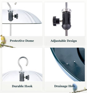 منصة رائعة قابلة للتعديل لبذور الفاكهة أو الديدان المقبب وطقم الطيور الزرقاء - Product Image 4