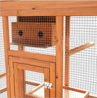 Cage à oiseaux en bois de haute qualité pour jardin extérieur Cage à oiseaux pour animaux de compagnie imperméable DIY Grande cage à perroquets