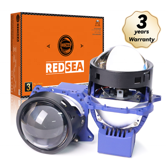 Redsea Wholesale Magnifying Glass E481 3.0 Projector 130W H4 H7 Bi Led Lens Projector in Auto Lighting System Car Bi Led