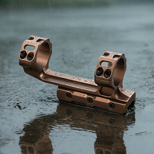 Support de lunette cantilever BANGBANG, support de lunette pour tube de 30 mm, hauteur centrale de 1,4 po, espacement de 2,8 po pour les sports de plein air (marron) - Product Image 2