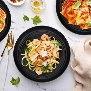 Assiettes de <span class=keywords><strong>pique</strong></span>-<span class=keywords><strong>nique</strong></span> en <span class=keywords><strong>plastique</strong></span> légères de 9 pouces de profondeur, vaisselle de restaurant moderne et durable pour le camping – Vente en gros - Product Image 4