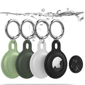 Funda de silicona para <span class=keywords><strong>Airtag</strong></span> llavero funda para <span class=keywords><strong>Airtag</strong></span>, Anti-Pérdida <span class=keywords><strong>GPS</strong></span> llavero anillo funda protectora para <span class=keywords><strong>Airtag</strong></span> titular - Product Image 1