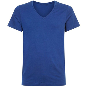 Fabricant de T-shirts en gros à col en V, avec logo personnalisé, en coton, pour usage décontracté, à manches courtes, vêtements de mode, exportateur de vêtements - Product Image 2