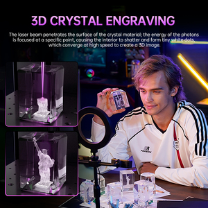 Macchina per Incisione Laser UV ad Alta Precisione 0.001mm <span class=keywords><strong>MR</strong></span> CARVE M7 Pro Compatta da Tavolo con Durata di 10000 Ore per Vetro e Legno - Product Image 3