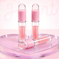 Benutzerdefinierte Farbe Leere Lip Mud Dose Mini 6ml Kunststoff Make-up Flüssiger Lippenstift Kern-Aufbewahrungsbehälter Verpackung Fläschchen