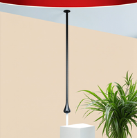 Robinet de plafond artistique en cuivre en forme de goutte d'eau avec capteur à détection manuelle. Robinet thermostatique moderne haut de gamme à jet de pluie doux