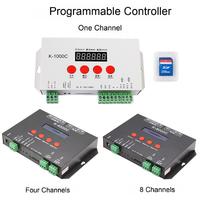 Controlador de color mágico programable a todo color a través de DMX/SPI con función de codificación incorporada para el control de la luz, con función de control de color, a la vez, a través de DMX/SPI