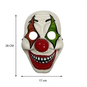 หน้ากากตัวตลกพลาสติกแบบเต็มหน้า ตลกขบขัน สำหรับงานปาร์ตี้ฮาโลวีน - Product Image 2