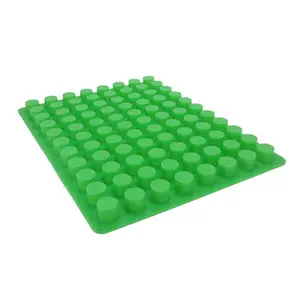 P1284 Cheap Price 88 Cavities Cylindrical Silicone Ice Cube Tray Mold Mini Round Soap Candy Mold