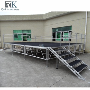 Music Festival Heavy Duty Mobile Aluminum <b>Stage</b> Adjustable 2m for Indoor Outdoor Show - Product Image 6