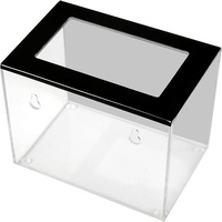 Acrylspitzen-Sammelglas-Spenden vorschlags box für Geld aufbewahrung behälter (6 "B x 5" H x 4 "D)