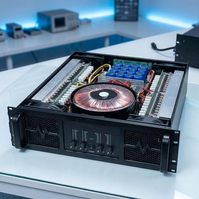 Professional Power Amplifier Class H Amplifier 4-channel 4x1500w Stereo Amplifier Audio Sound Equipment for Outdoor Stage Venue