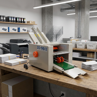 Machine à plier le papier automatique de bureau électrique 9B/2Manufacturing, facile à utiliser, 220V, 80M/MIN, garantie 1 an