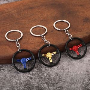Creative Fashion Auto Part Stainless Steel Lightweight Carabiner Keychain Mini Turbo Gear Hub Keyring Brake Disc Shock Absorber - Product Image 1