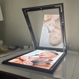 Ngoài Trời LED quảng cáo hộp Đèn chống thấm nước có thể khóa bảng thông báo treo tường bảng Áp phích có thể khóa khung Áp phích - Product Image 3