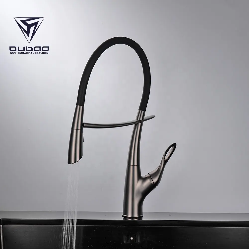 Buona Qualità NEL REGNO UNITO Stile Standard di Collo Lungo il Senso di Tocco Del Silicone Tubo Rubinetto Della Cucina