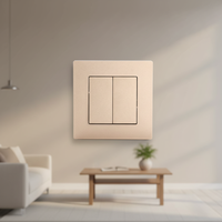 Interrupteur mural 2 voies 10A 250V 86*86 certifié CE, cadre en PC ignifuge, norme européenne