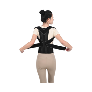 Ceinture élastique ajustable <span class=keywords><strong>pour</strong></span> la correction de la cyphose, conception croisée, tissu en nylon Spandex respirant, support professionnel - Product Image 1