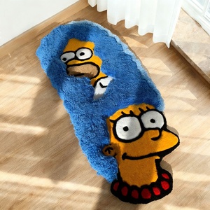 Alfombra Peluda Personalizada de <span class=keywords><strong>Los</strong></span> <span class=keywords><strong>Simpson</strong></span>, <span class=keywords><strong>Marge</strong></span> en Casa, Alfombra de Piso con Diseño de Dibujos Animados en 3D, Alfombra Divertida Antideslizante para Sala de Estar o Dormitorio - Product Image 1