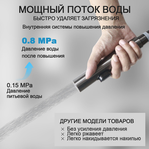 Ensemble de douche hygiénique portable moderne en acier inoxydable pour salle de bain musulmane - Product Image 3