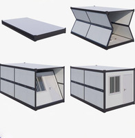 Maison conteneur pliable rapide très vendue, cabine mobile préfabriquée pliable avec porte et fenêtre pour dortoir de travailleurs