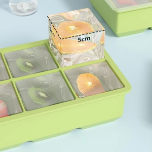 Machine à glaces en silicone réutilisable, sans BPA, sans danger pour les aliments, compatible congélateur, pour des boissons fraîches instantanées - Product Image 6