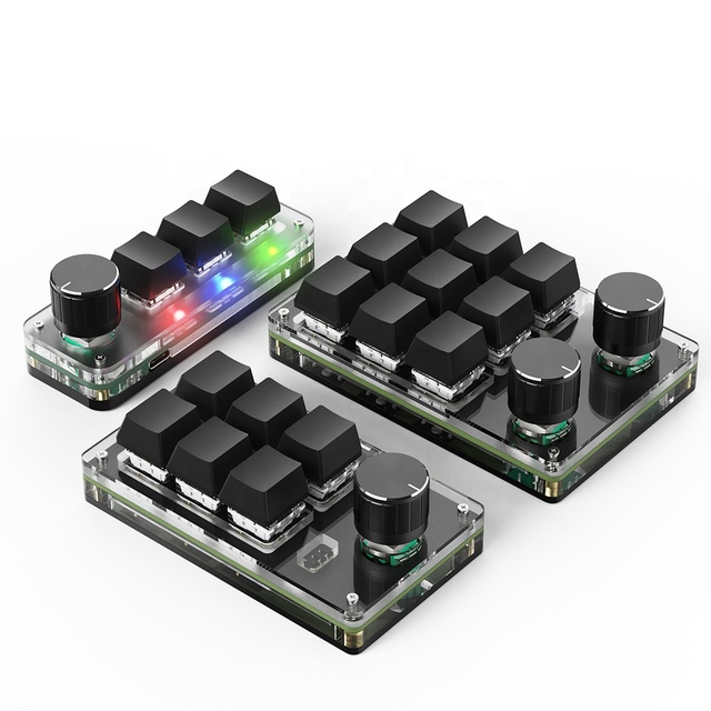 Drop Shipping CHERRY Mini RGB Mechanical Keyboard with USB Type C One-Handed Keypad and Macro Knob New Product