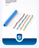 Kabel Ethernet Cat6 Panjang Kustom Tembaga Murni Berpelindung Tahan Air Bersertifikasi ROSH Printer Kamera Mobil Power Bank Dalam & Luar Ruangan