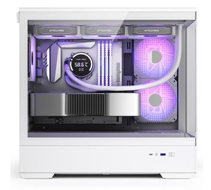 Boîtier PC Gaming <span class=keywords><strong>Aigo</strong></span>-Xingcan-Lan MATX avec support de refroidissement liquide 360 mm et vue panoramique à 270 degrés - Product Image 5