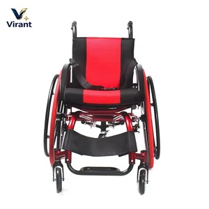 Fauteuil roulant sportif léger et pliable avec <span class=keywords><strong>coussin</strong></span> de siège respirant pour les déplacements quotidiens en extérieur et les activités de mobilité limitée - Product Image 2
