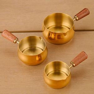 304 Stainless Steel <b>Measuring</b> Cups and <b>Spoons</b> Set with Wood Handle for <b>Measuring</b> Baking - Product Image 2