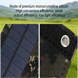 60W Compact Foldable Solar PV Panel 20% Conversion USB <b>5V</b> Charger for Backpacking Outdoor Activities - Product Image 4