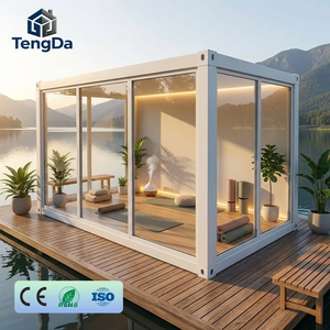Casa Modular Prefabricada Personalizada Más Vendida, Envío en Paquete Plano, Precio Estándar de Fábrica, Casa Contenedor de Vidrio - Product Image 1