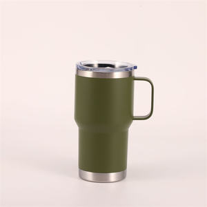 Gobelet isotherme de 20 oz, tasse à café, mug de voyage à double paroi, mug à café en acier inoxydable avec poignée - Product Image 2