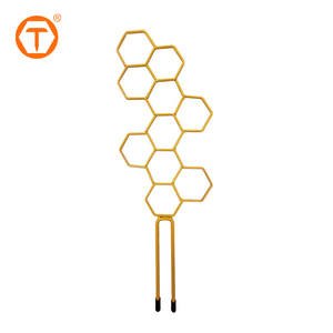 2 gói nhỏ hình dạng tổ ong lưới hình lục giác vườn kim loại trong nhà chậu cây lưới mắt cáo cho cây leo - Product Image 1