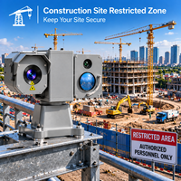 Caméra PTZ de surveillance longue portée robuste à imagerie thermique pour les zones de chantier restreintes et la sécurité des frontières