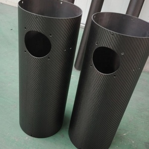 Tubo de Fibra de Carbono de Gran Diámetro Personalizado de Fábrica, Longitud 2000mm 3000mm, Diámetro Exterior 100mm-300mm - Product Image 6