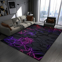 Tapis 3D Stéréoscopique Visuel pour Salon, Canapé, Table Basse, Chambre, Décoration de Salle E-sport, Tapis Résistant à la Saleté