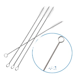 Whole Sale Safe Easy to Clean Glass Metal Straw Milk <strong>Bottle</strong> Cleaner <strong>Brush</strong> - Product Image 1