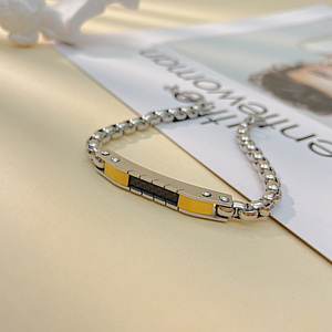 Haute Poli En Acier Inoxydable Couples Bracelets 5mm <span class=keywords><strong>Gourmette</strong></span> ID Bracelet Personnalisé Gravé Bracelets pour Cadeau Personnalisé - Product Image 3