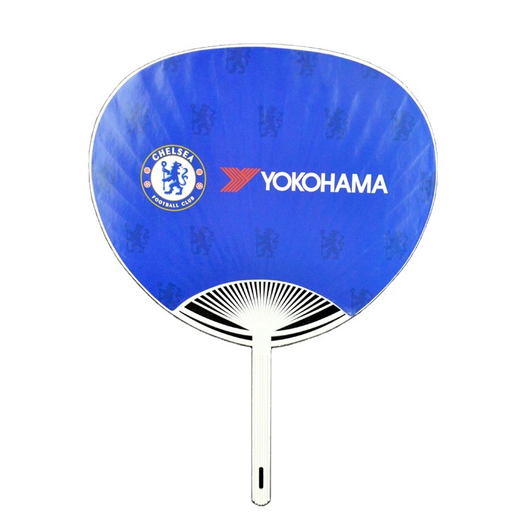 Custom Design Print Promotional Plastic HandleFan with Factory Price