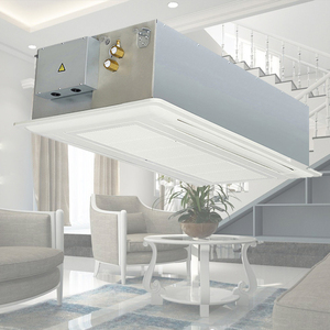 Unité de climatisation commerciale certifiée CE, <span class=keywords><strong>cassette</strong></span> 2 voies, 4,5 kW, moteur AC, économie d'énergie, ventilateur de refroidissement, unités de bobine de ventilation, plafond - Product Image 3