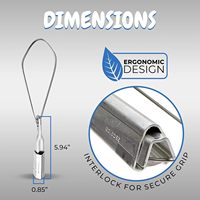 Serre-câble en aluminium avec poignée à bille en acier inoxydable Verrouillage sécurisé pour le serrage des câbles aériens