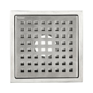 Drain <span class=keywords><strong>de</strong></span> sol <span class=keywords><strong>de</strong></span> <span class=keywords><strong>douche</strong></span> en acier inoxydable 304 <span class=keywords><strong>de</strong></span> conception carrée moderne avec <span class=keywords><strong>grille</strong></span> <span class=keywords><strong>de</strong></span> couverture amovible pour hôtels - Product Image 1