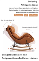 Chaise à bascule de style moderne pour adultes pour lire des canapés d'appartement salon chambre à coucher hôtel balcon d'angle meubles de bureau à domicile