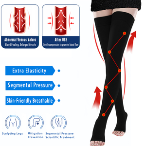 Bas de compression opaques pour hommes et femmes 20-30 mmhg 15 20 mmHg Meilleure circulation confortable de qualité médicale Bas de compression - Product Image 1