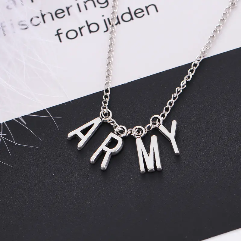 2023 Kpop Merchandise Bt-S Army Bomb Chain Necklace Friendship Necklace For Bt-S Army