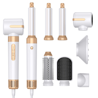 Ensemble de sèche-cheveux professionnel 7 en 1, moteur haute vitesse, ionique, multi-styler, boucleur automatique, séchage rapide, outil de salon pour femmes
