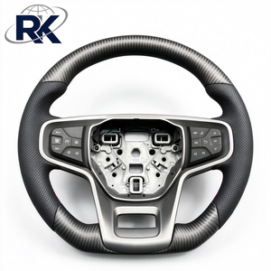Volante de Lujo de 3 Radios en Cuero y Fibra de Carbono para <span class=keywords><strong>Bronco</strong></span> 2021-2024, Costuras Amarillas, <span class=keywords><strong>Precio</strong></span> Bajo al por Mayor, Directo de Fábrica - Product Image 2